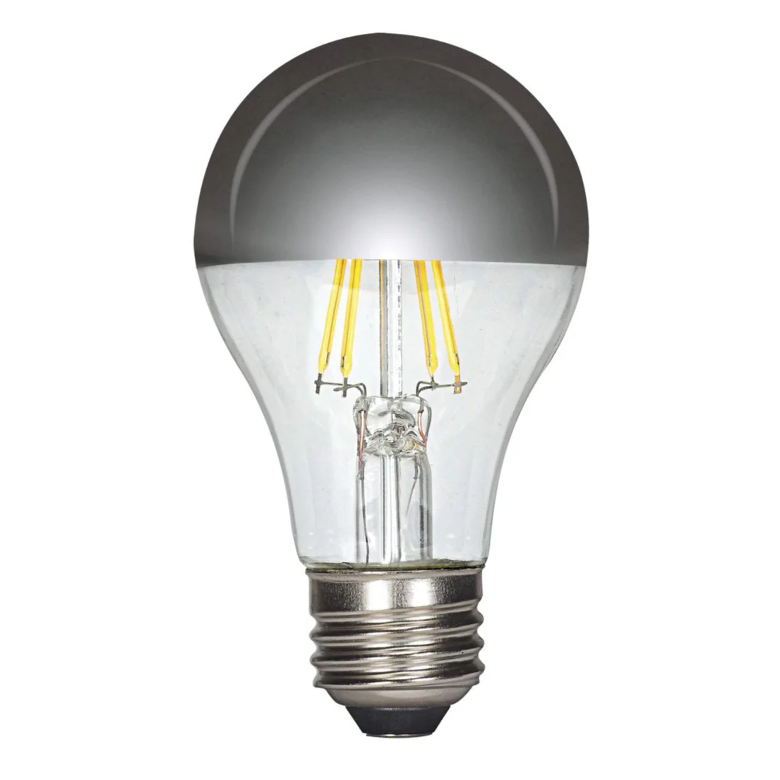 A19 60 Watt Equivalent LED Silver Crown Medium Base Light Bulb