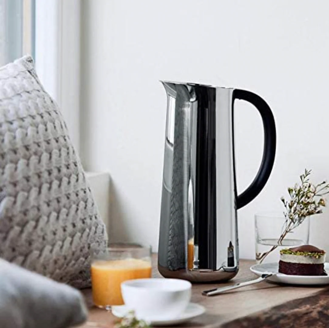 Alessi Nomu Thermo Insulated Jug – Polished Stainless - Image 3