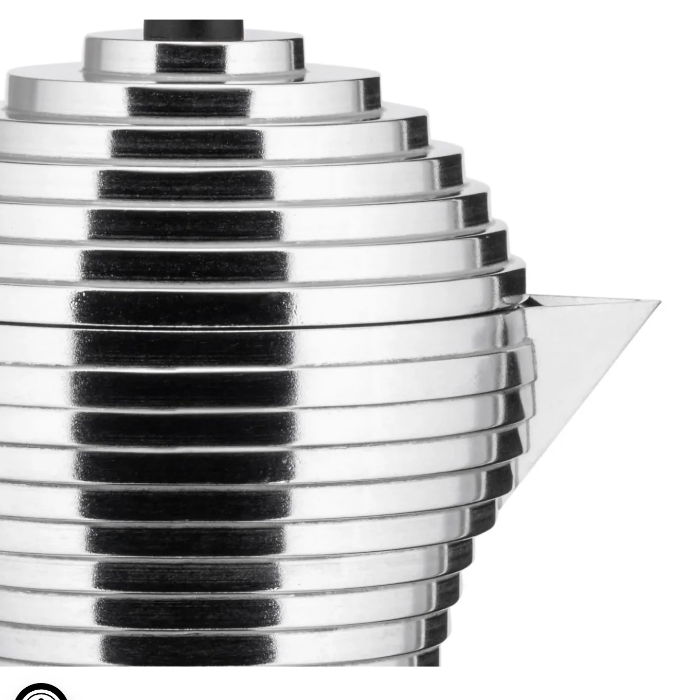 Alessi Pulcina Espresso Maker 3 -Cup – Black - Image 3