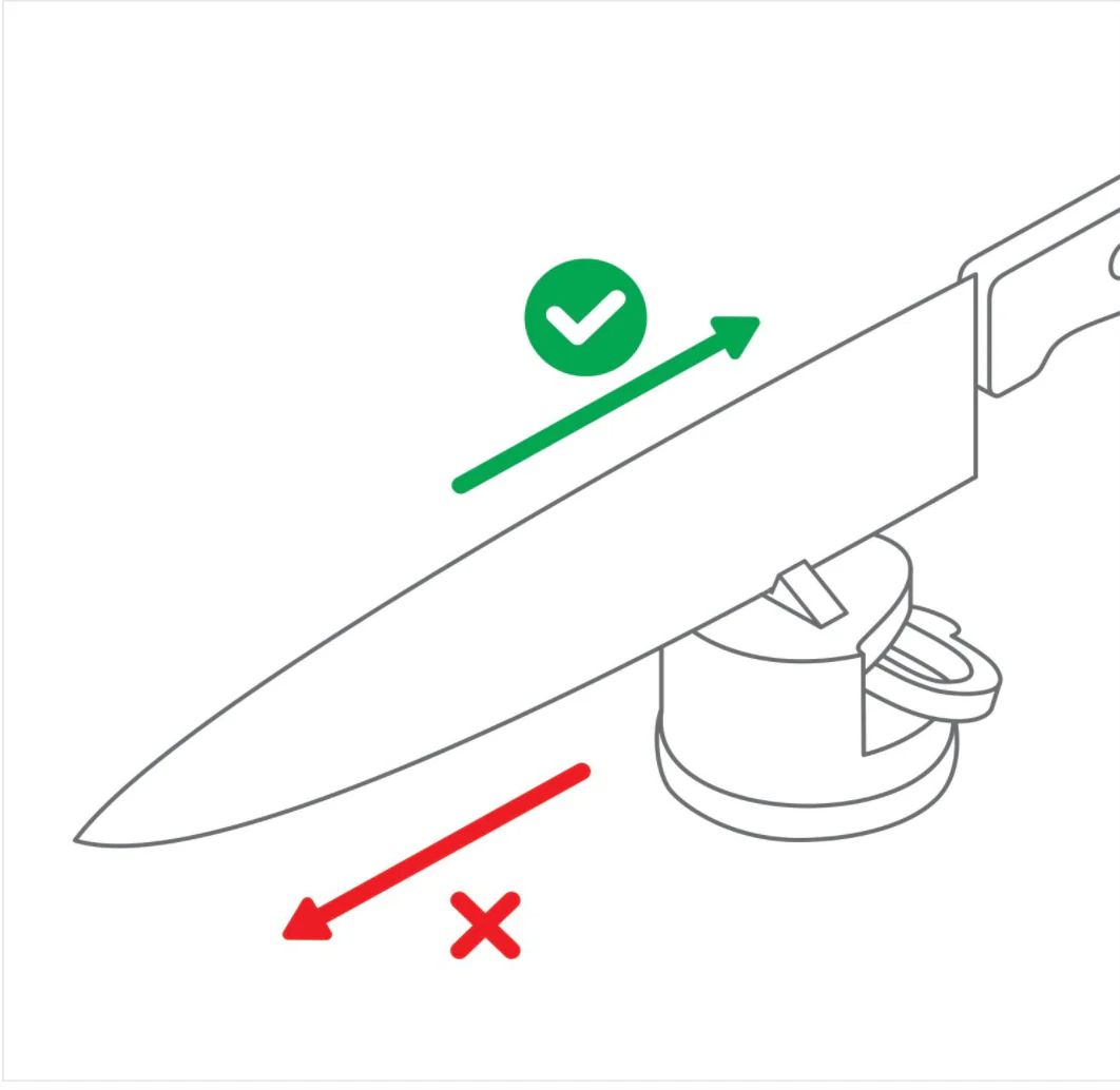 AnySharp Pro Knife One Handed Use Sharpener With Power Grip Surface – Red - Image 3