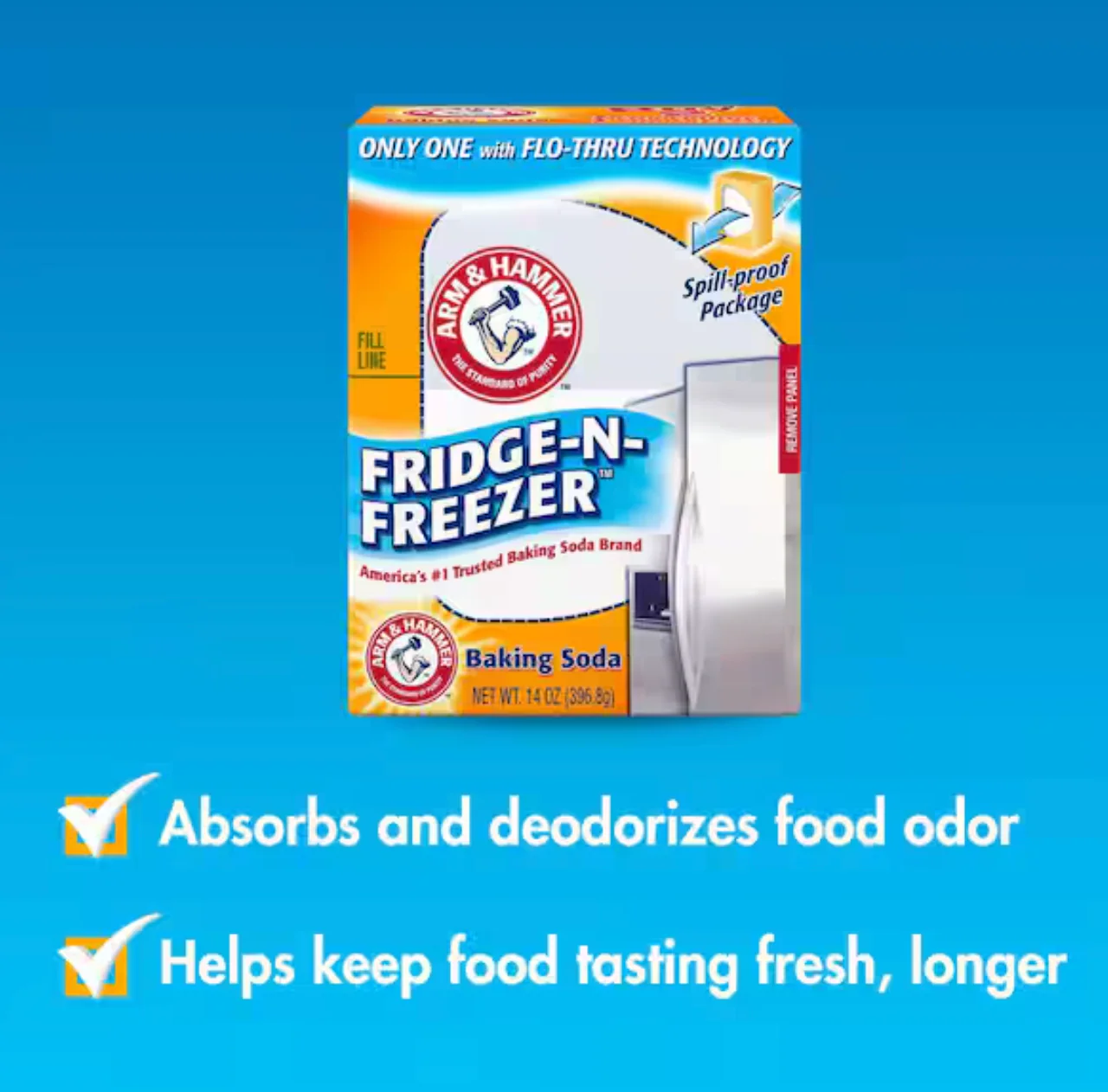 Arm & Hammer Baking Soda Fridge N Freezer – 16 oz. - Image 2