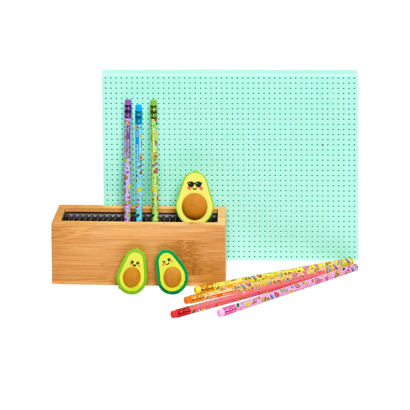 Avocado Love – 2 Erasers + 1 Sharpener Set - Image 4