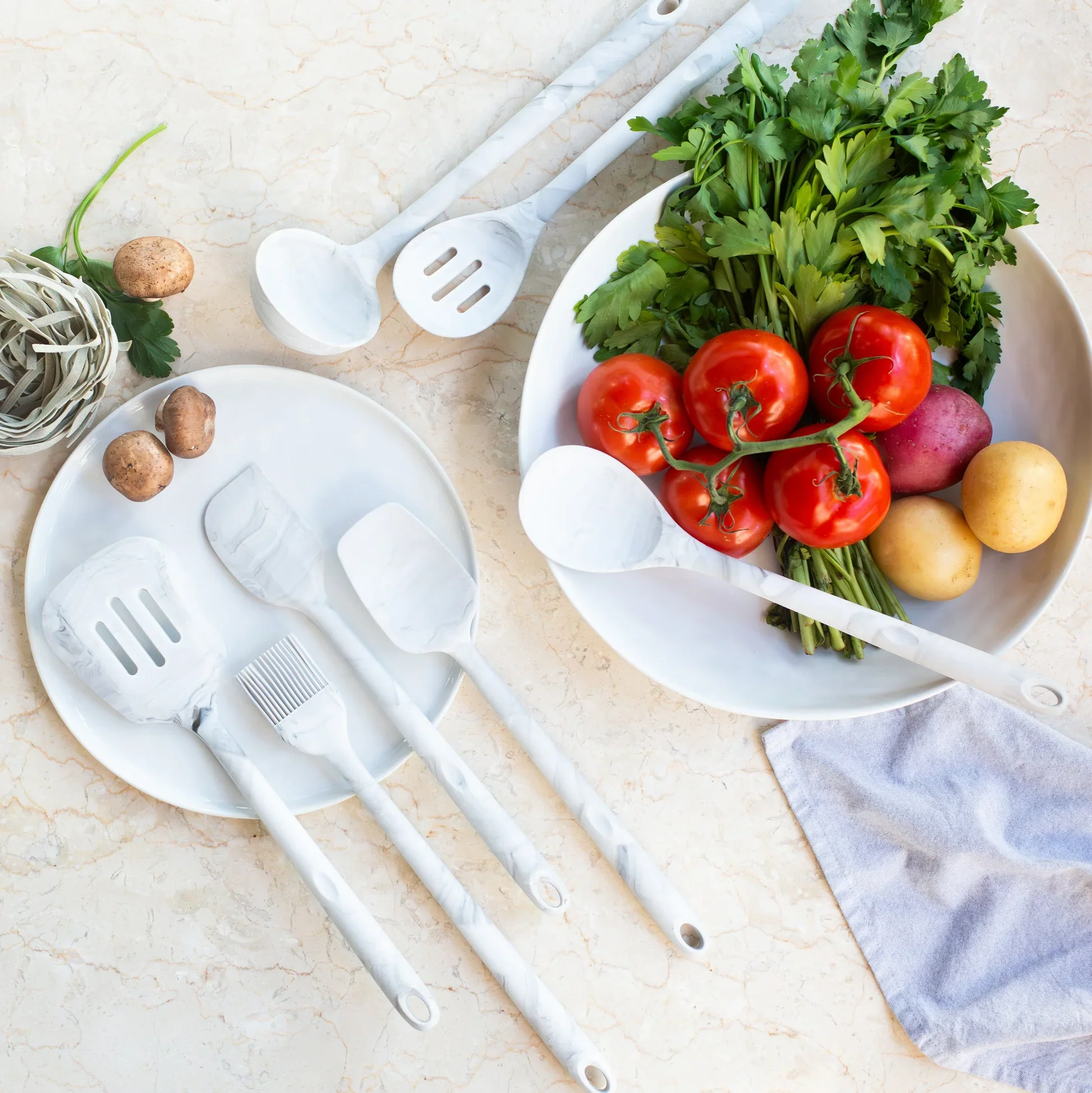 Better Houseware Silicone Marble Series – Ladle – 13" - Image 2