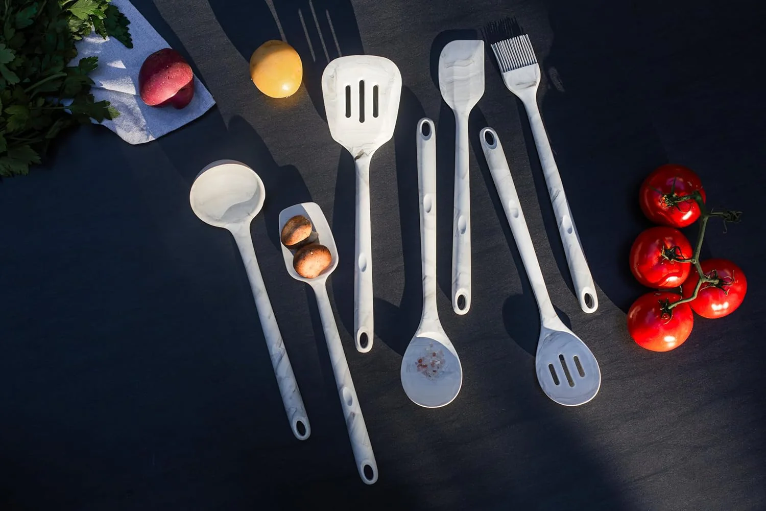 Better Houseware Silicone Marble Series – Spoon – 13" - Image 3