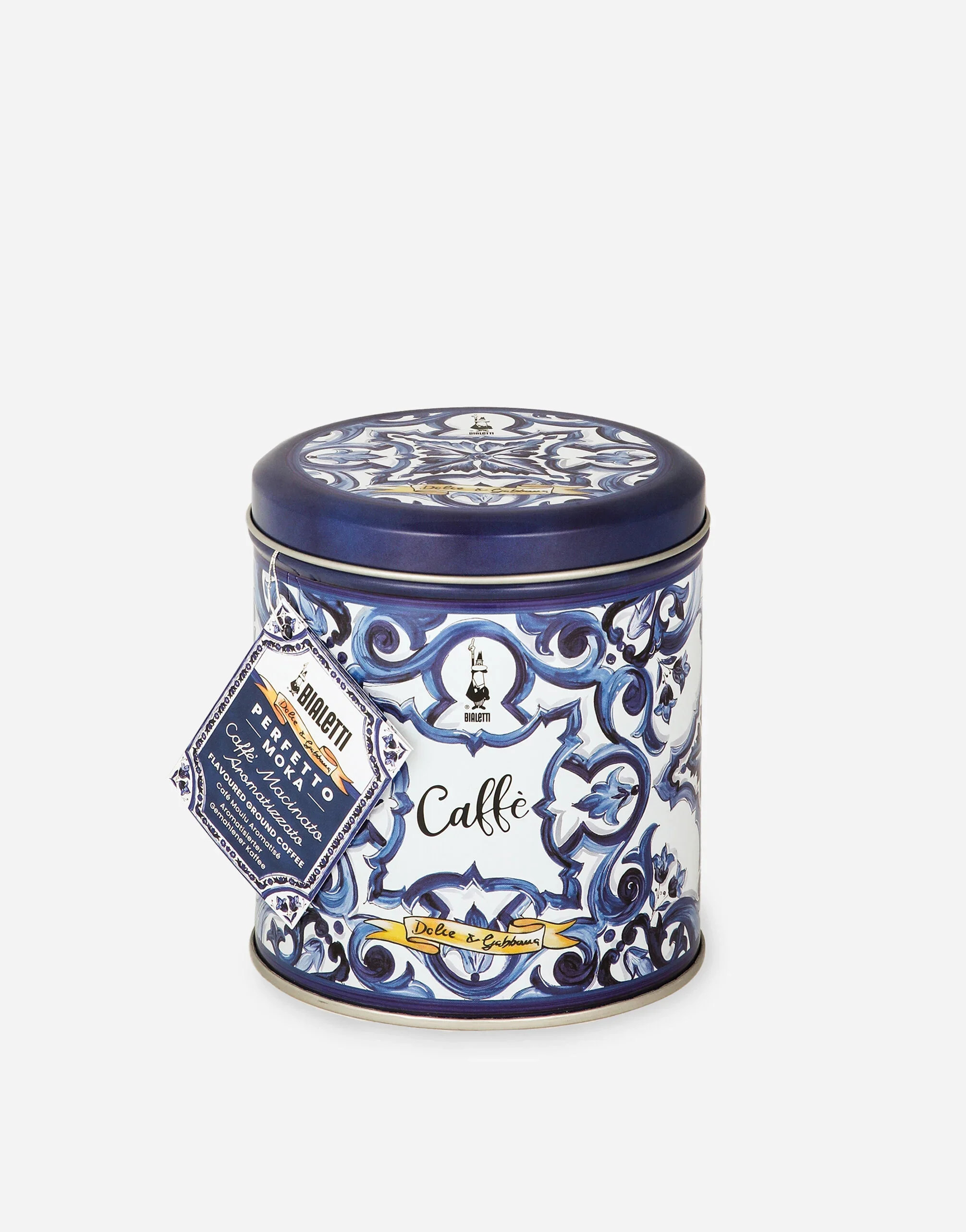 Bialetti Dolce & Gabbana Irresistibile Ground Coffee & Collectible 200g Tin Canister – Mediterranean Blue - Image 2