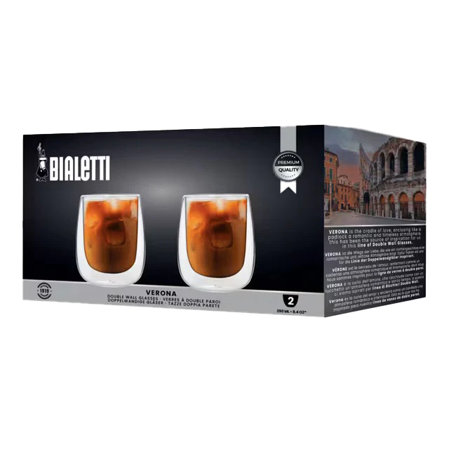 Bialetti Verona Double Wall Glasses – 250 Ml – Set of 2