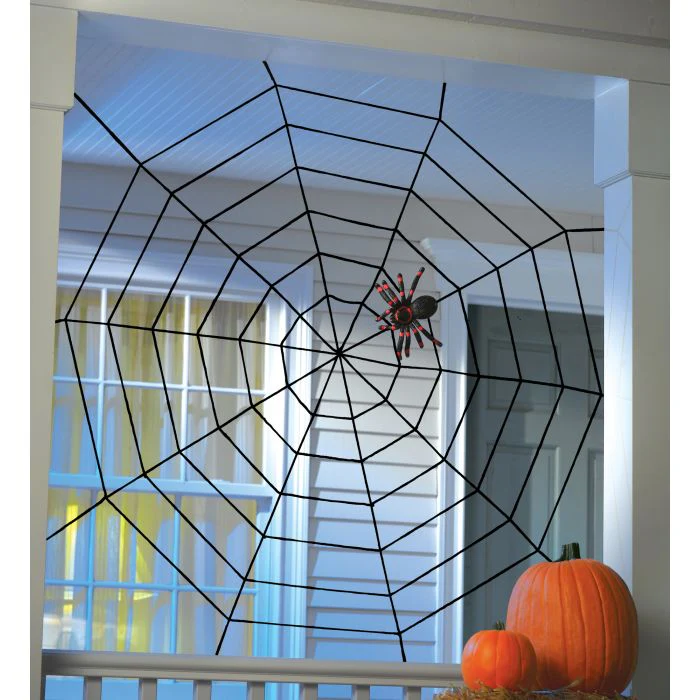 Black Widow Rope Spider Web – 5ft - Image 2