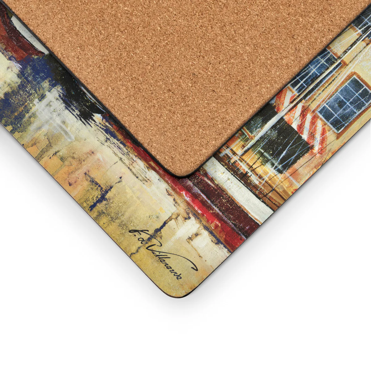 Boat Scene Cork Bottom Hard Placemats – Set of 4 - Image 2