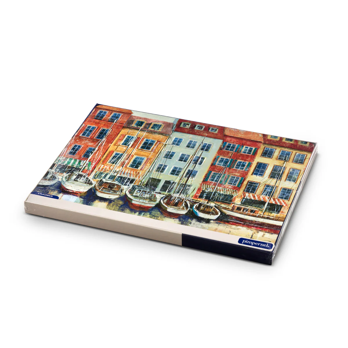 Boat Scene Cork Bottom Hard Placemats – Set of 4 - Image 4