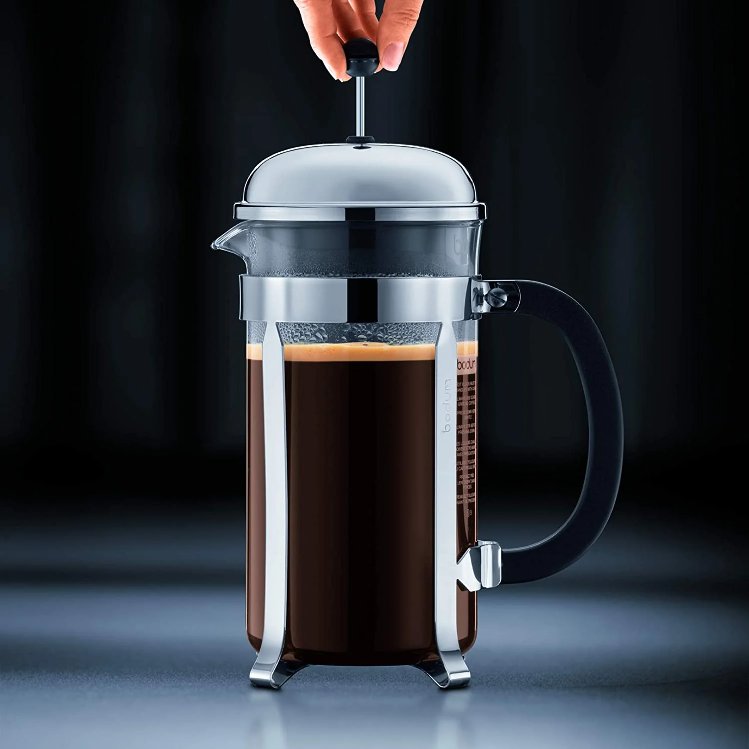 Bodum Chambord French Press Coffee Maker – 12 Cup – Chrome - Image 3