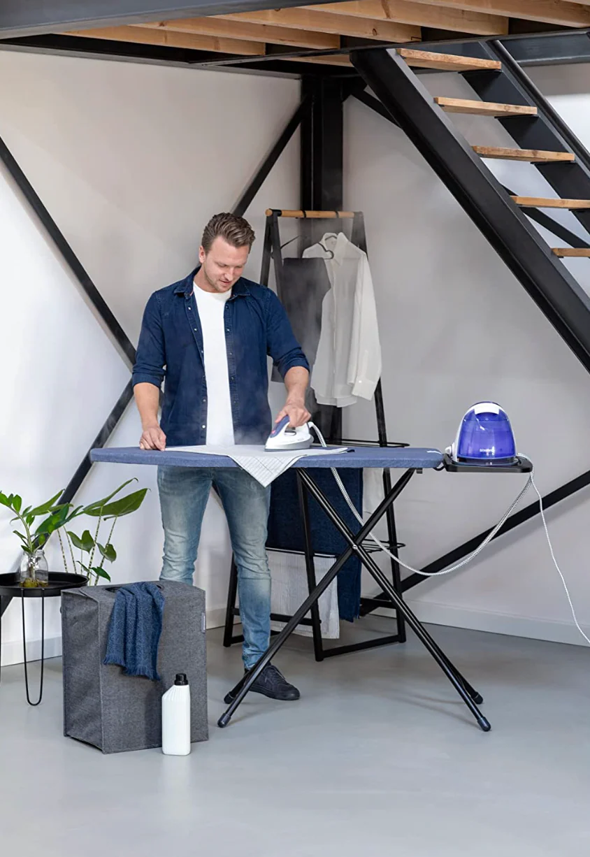 Brabantia Style B Size Ironing Board Cover and Foam Padding – Denim Blue – 49 in. x 15 in. - Image 2