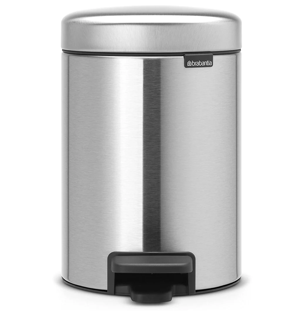 Brabantia NewIcon Step Trash Can – Matt Steel – 0.8 Gal.