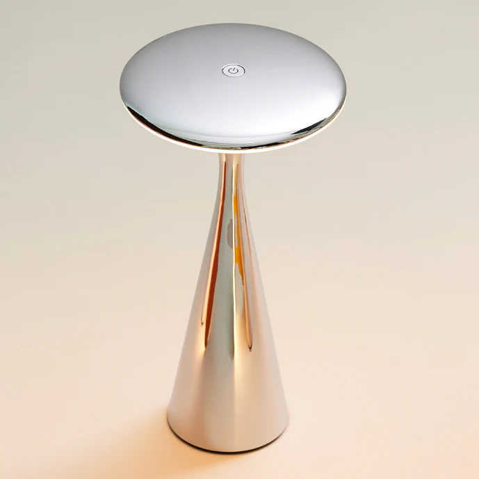 Brain Stream Touch Control UFO Table Lamp – Chrome - Image 2