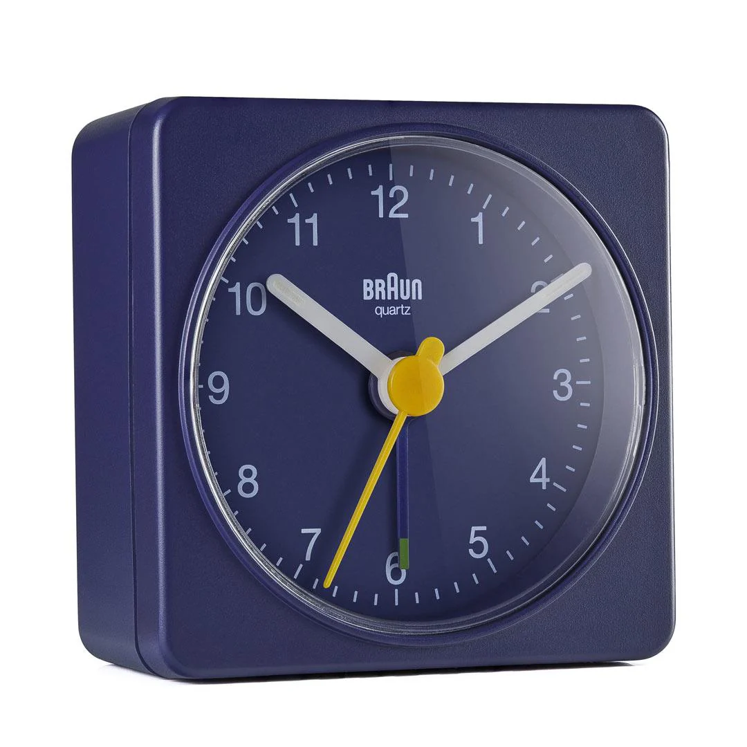 Braun Classic Travel Analogue Alarm Clock – Blue