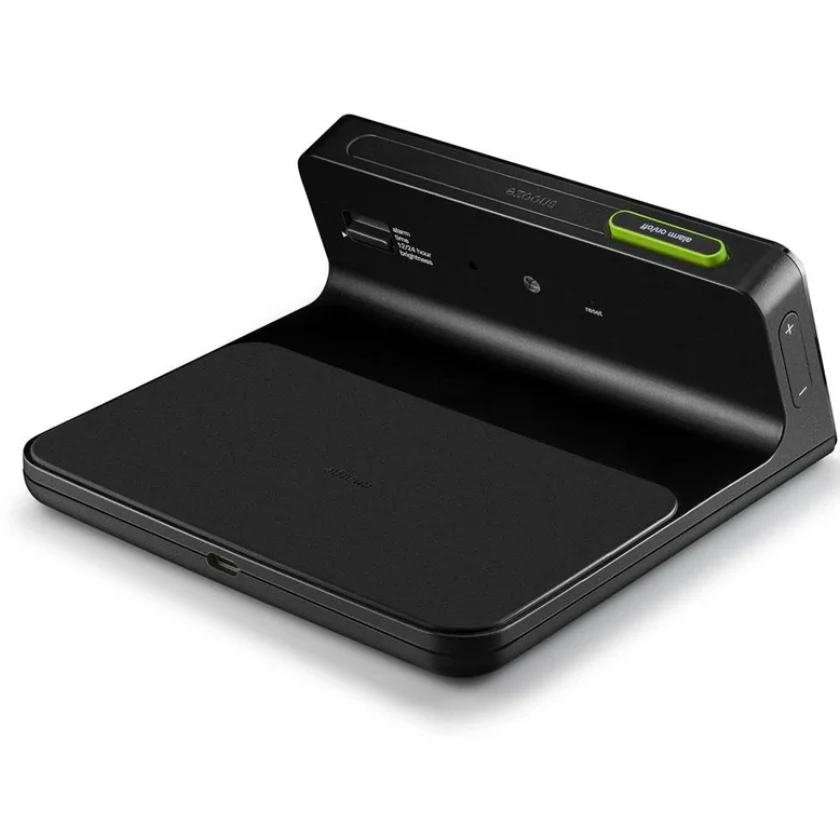 Braun Digital Clock – Wireless Charging Dock - Black - Image 5
