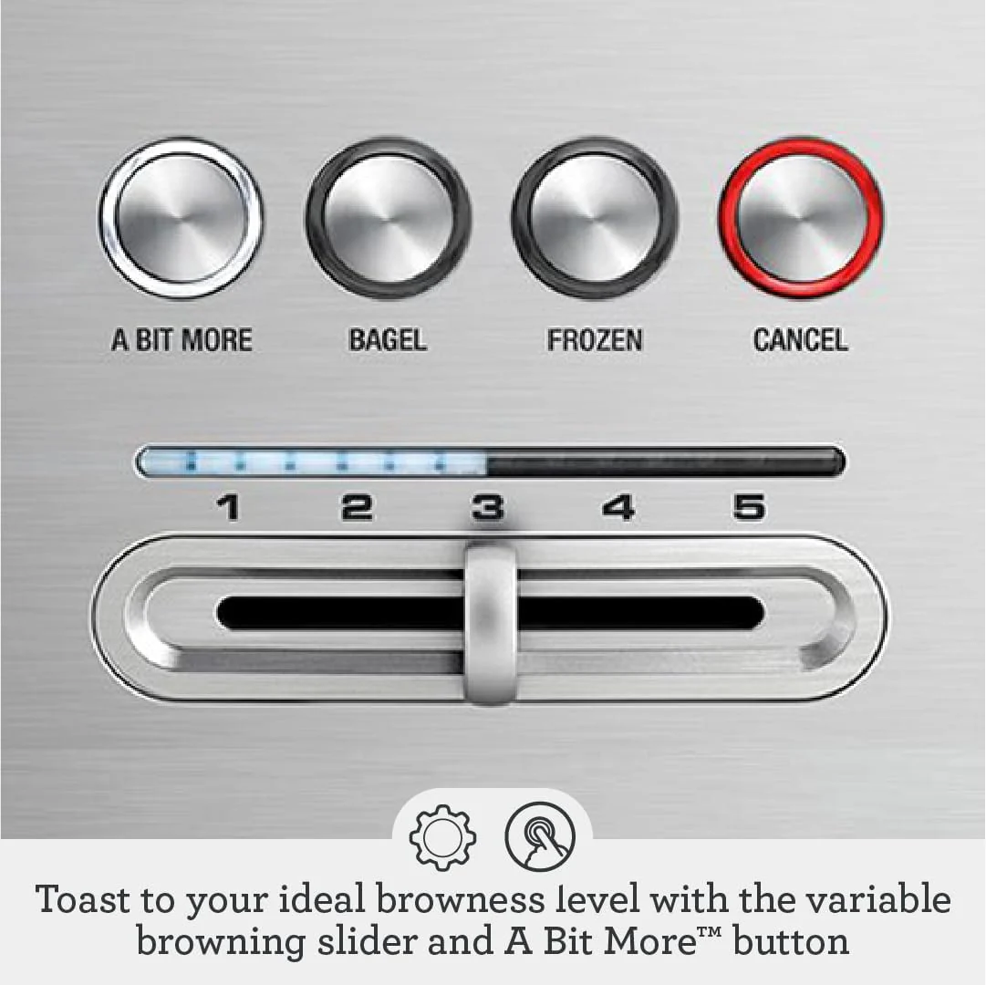 Breville BTA70XL Bit More Toaster – 2 Slice – Brushed Stainless Steel - Image 3