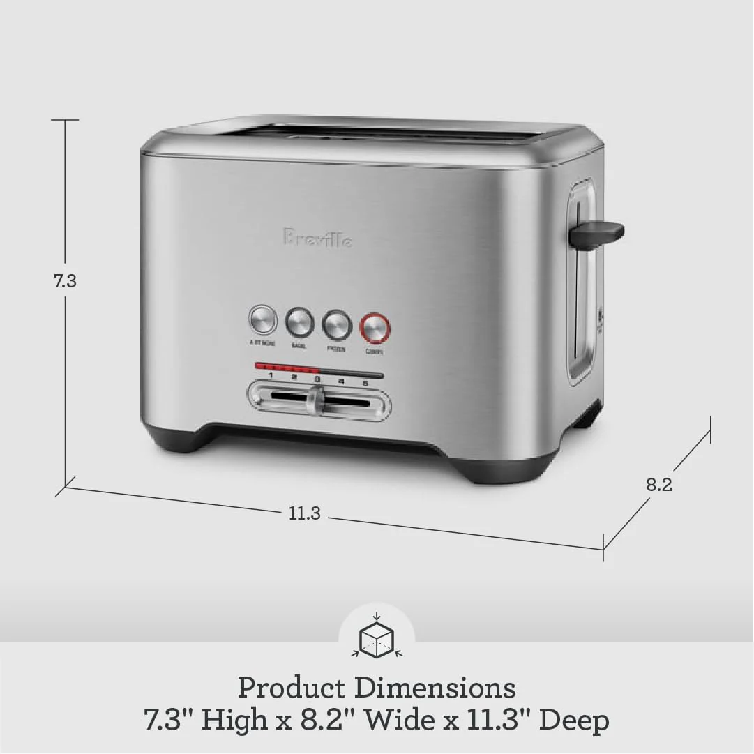 Breville BTA70XL Bit More Toaster – 2 Slice – Brushed Stainless Steel - Image 6