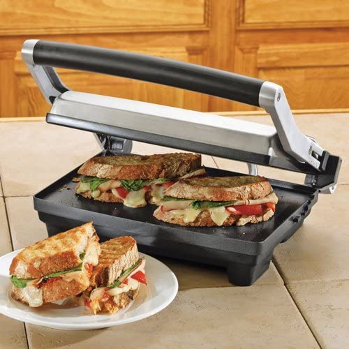Breville Duo 1500-Watt Nonstick Panini Press – Silver - Image 3