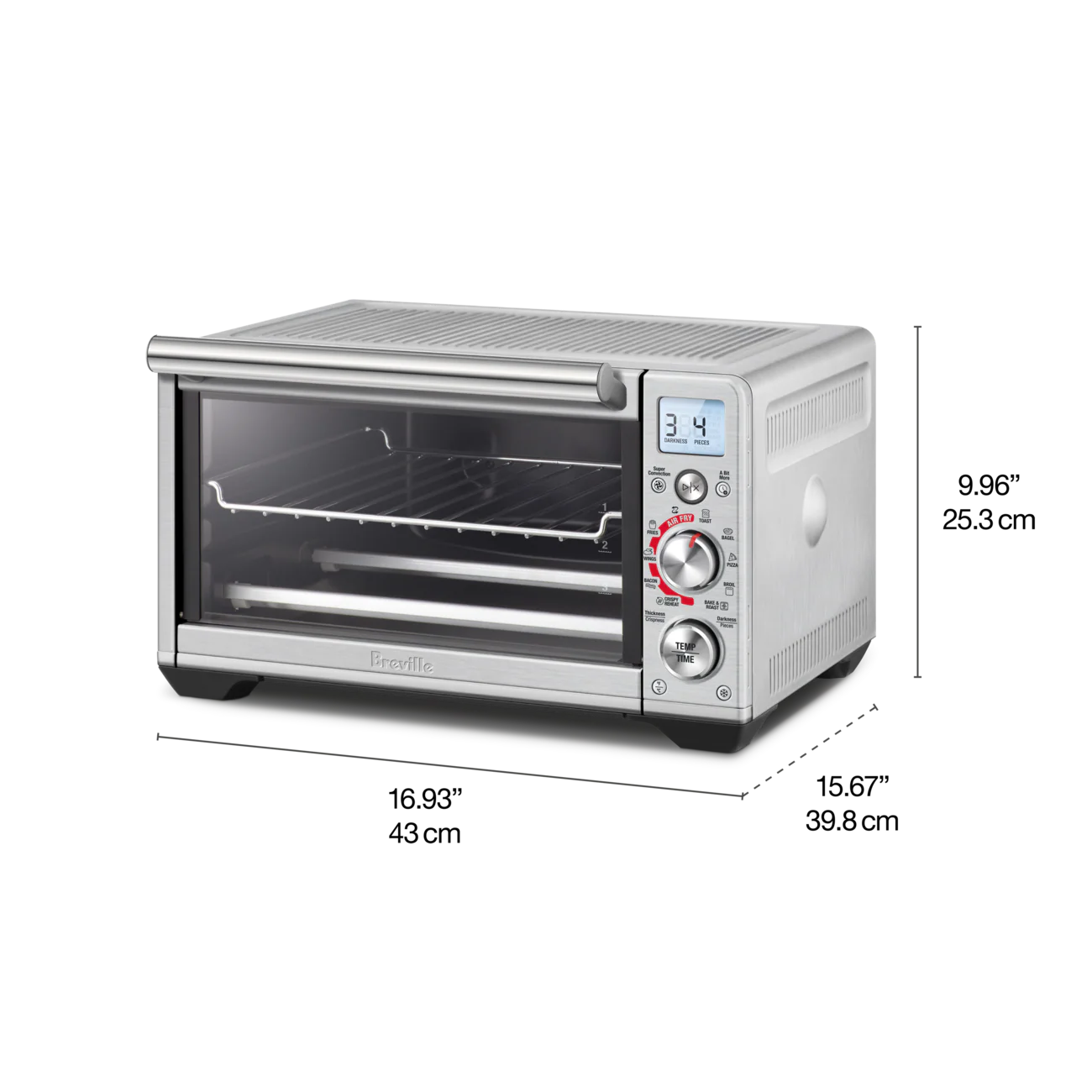 Breville The Smart Oven Air Fryer Compact – Brushed Stainless Steel - Image 3