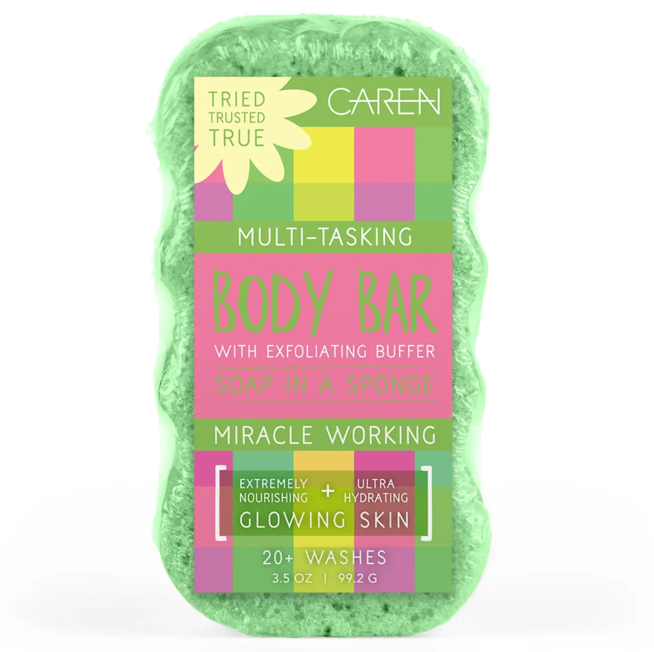 Caren Body Bar Sponge – Seaside Green