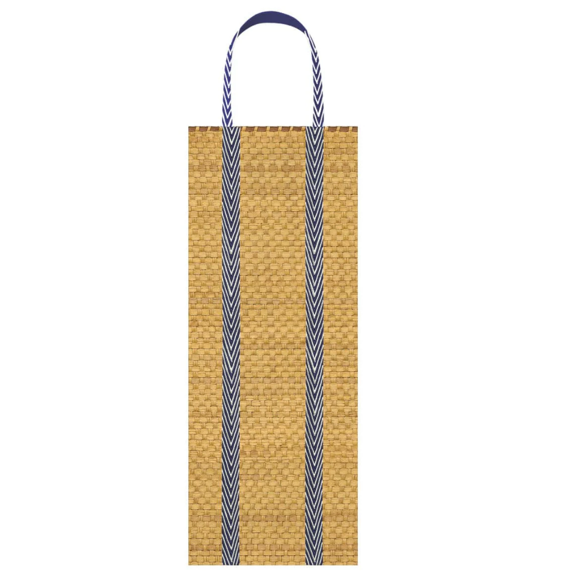 Caspari Basket Bottle Gift Bag