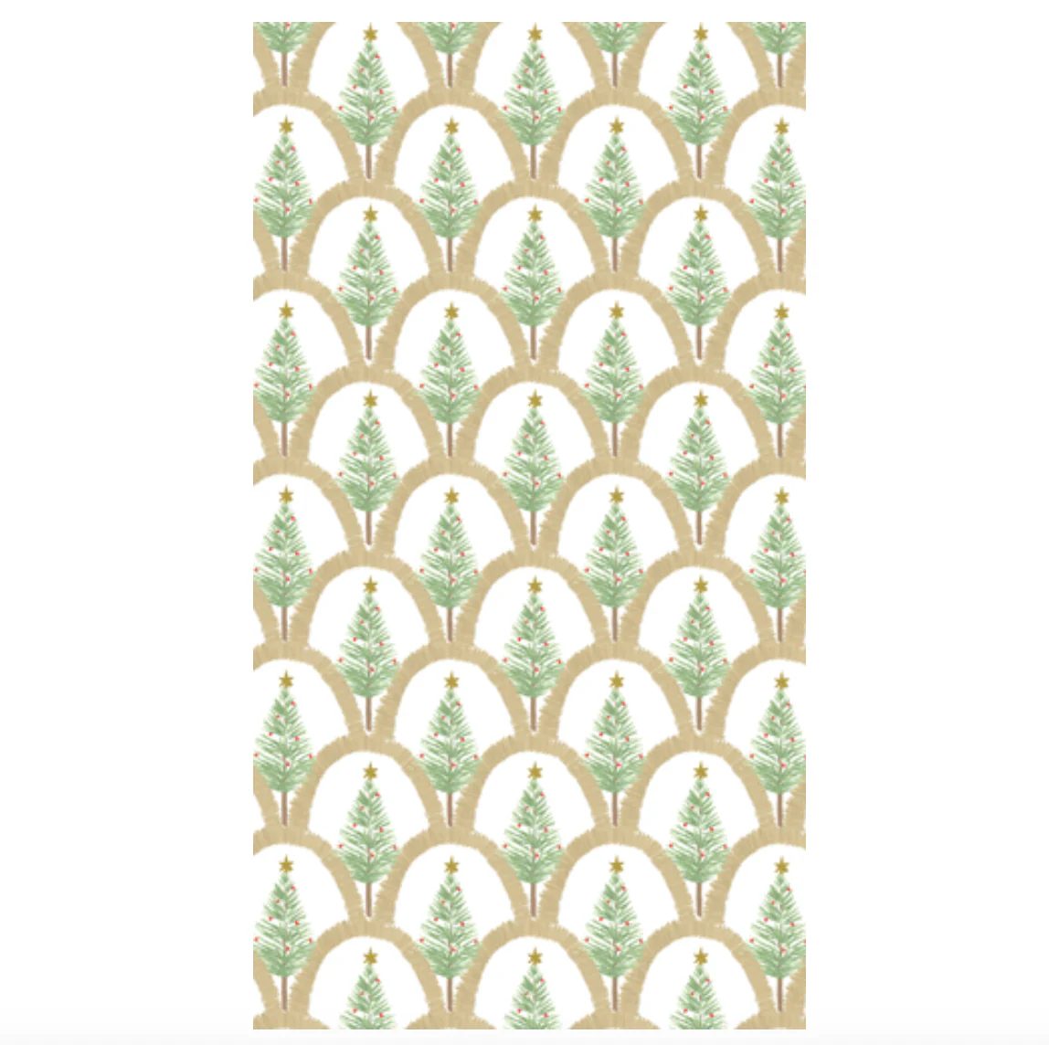 Caspari Deco Gold Christmas Guest Towels – 15pk