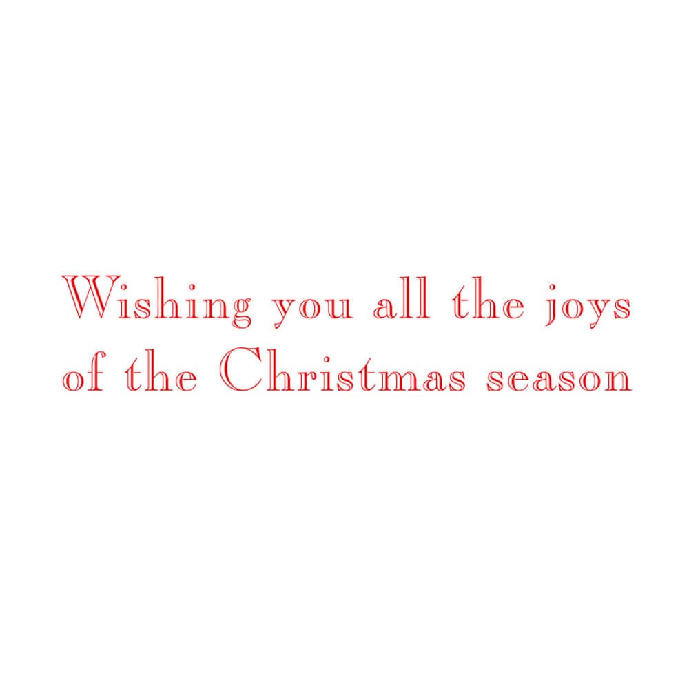 Caspari Greenery And Berry Wreath With Bow Petite Boxed Christmas Cards – 15 Cards/Envelopes - Image 2