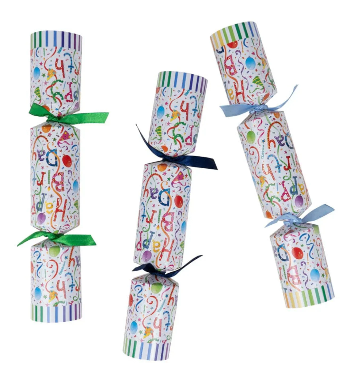 Caspari Happy Birthday Celebration Crackers – 8 Pack - Image 2