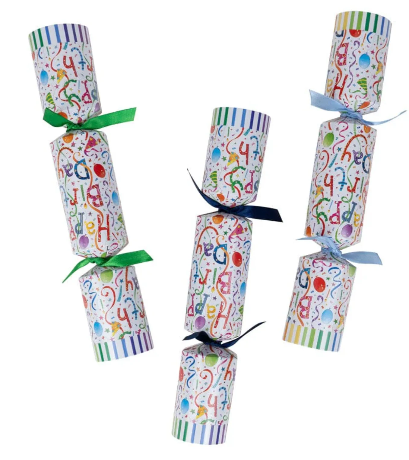 Caspari Happy Birthday Celebration Crackers – 8 Pack - Image 3