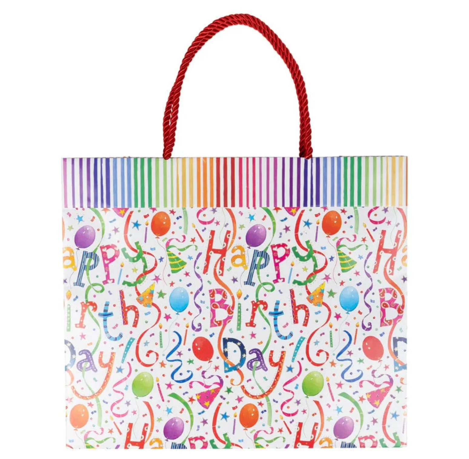 Caspari Happy Birthday Large Gift Bag - Image 2