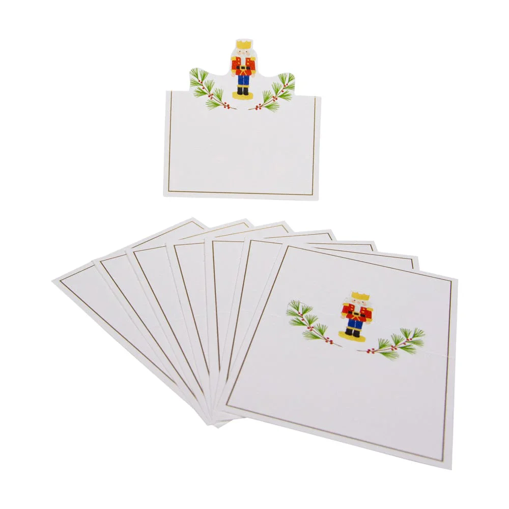 Caspari Little Nutcracker Foil Place Cards - 8pk - Image 3