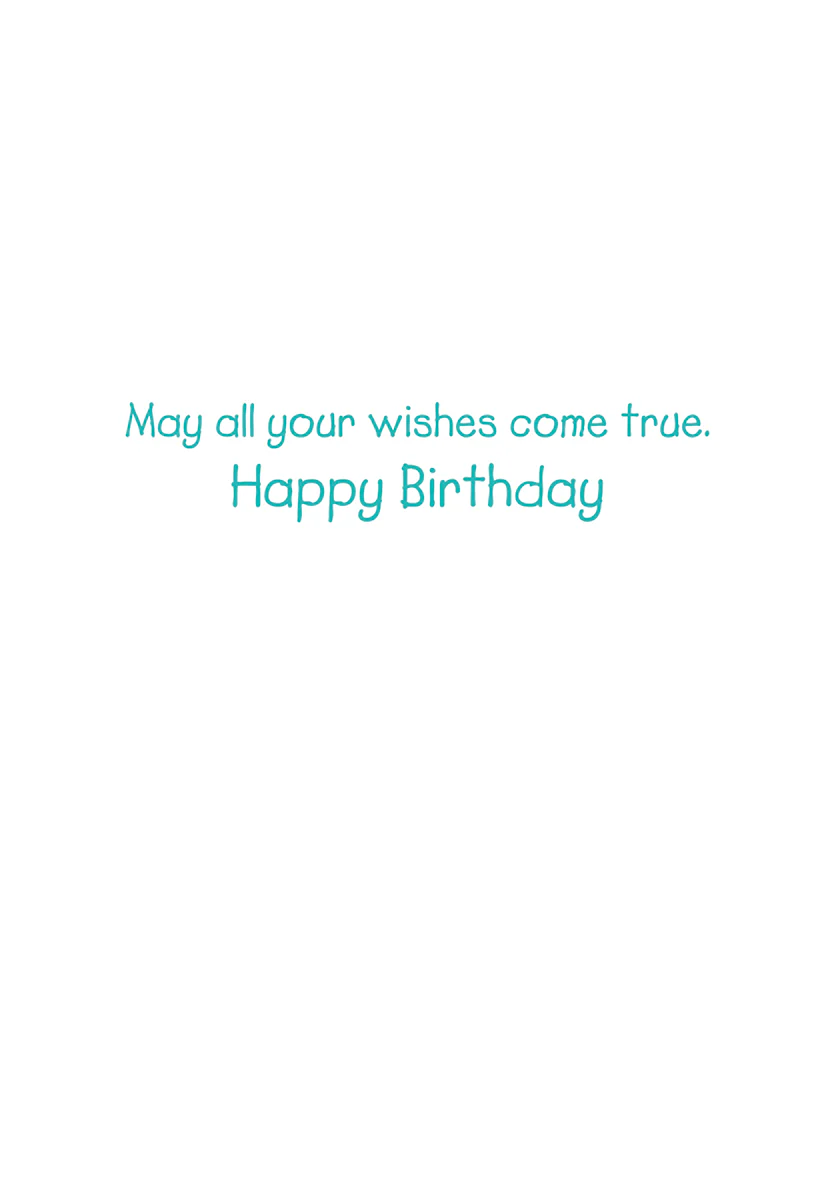 Caspari – May All Your Wishes Come True Birthday Card – 1 Card & 1 Envelope - Image 2