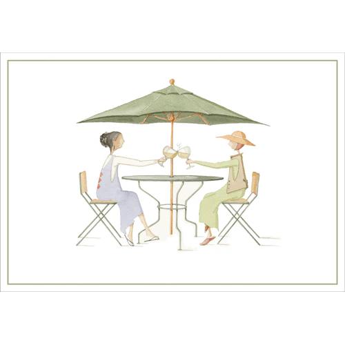 Caspari Salut Blank Inside Card – 1 Card & 1 Envelope