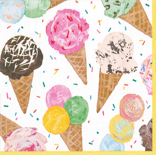 Caspari Scoop Paper Cocktail Napkins - 20pk