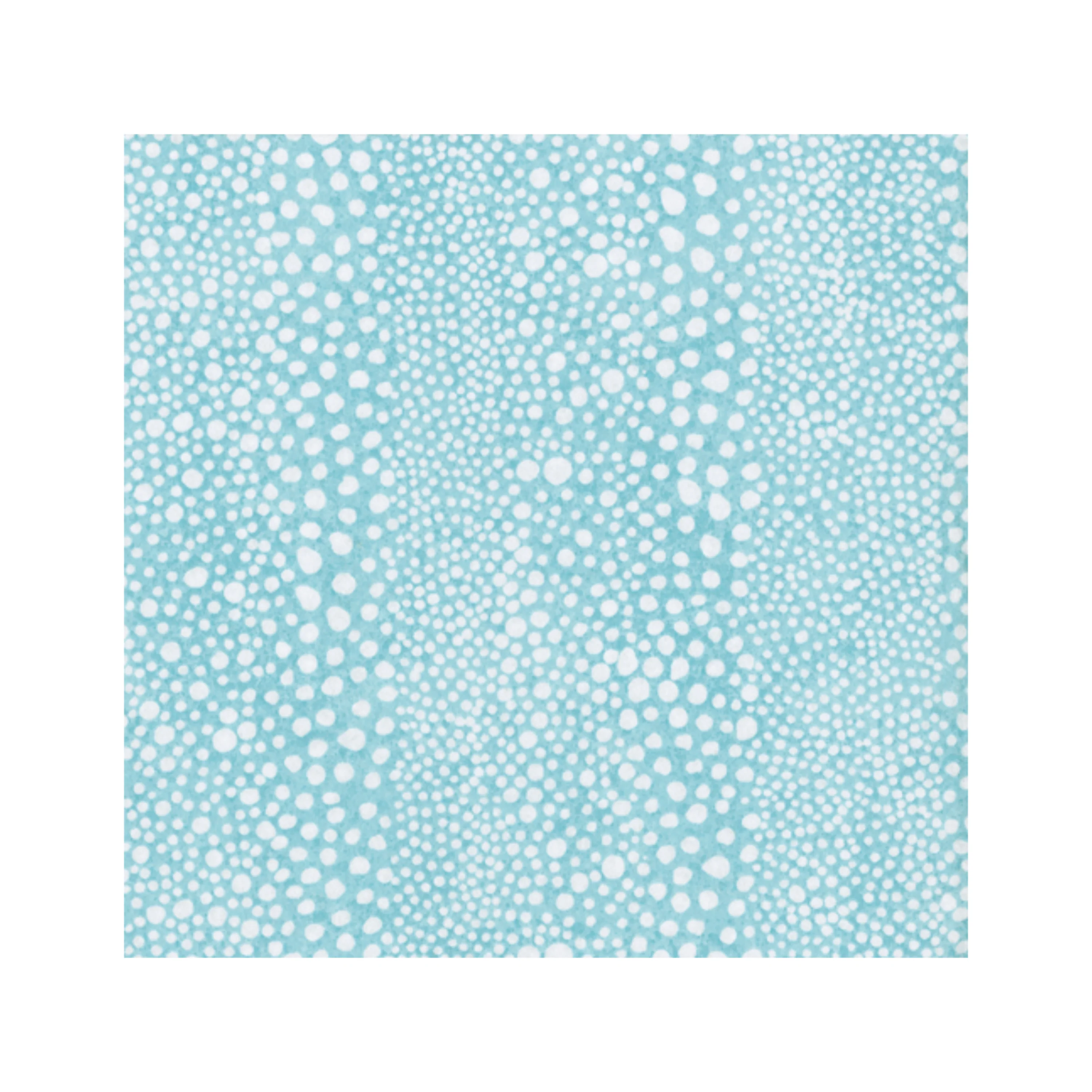Caspari Pebble Seafoam Blue Paper Linen Cocktail Napkins - 15pk