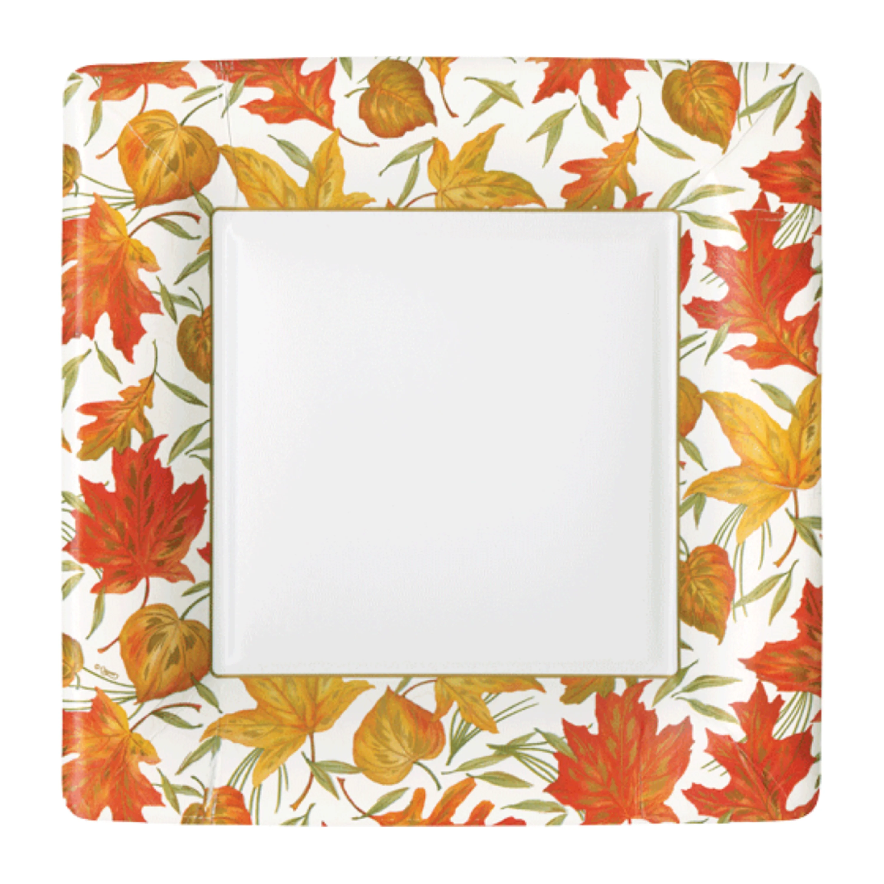 Caspari Woodland Square Paper Salad & Dessert Plates - 8pk