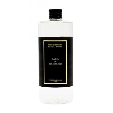 Cereria Molla - Basil and Mandarin Diffuser Oil Refill – 16.9oz