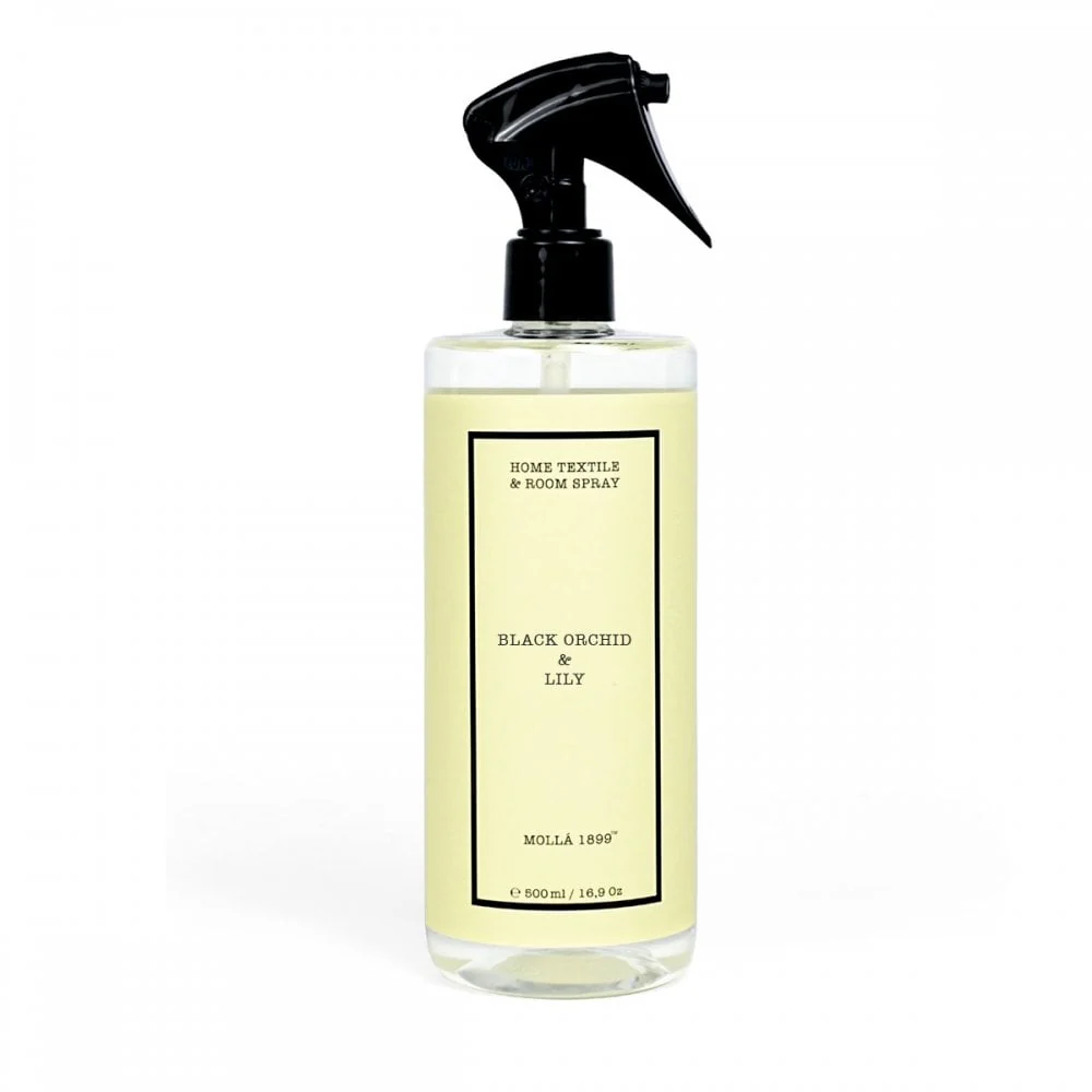 Cereria Molla Premium Home and Textile Spray – 16.9oz – Black Orchid & Lily