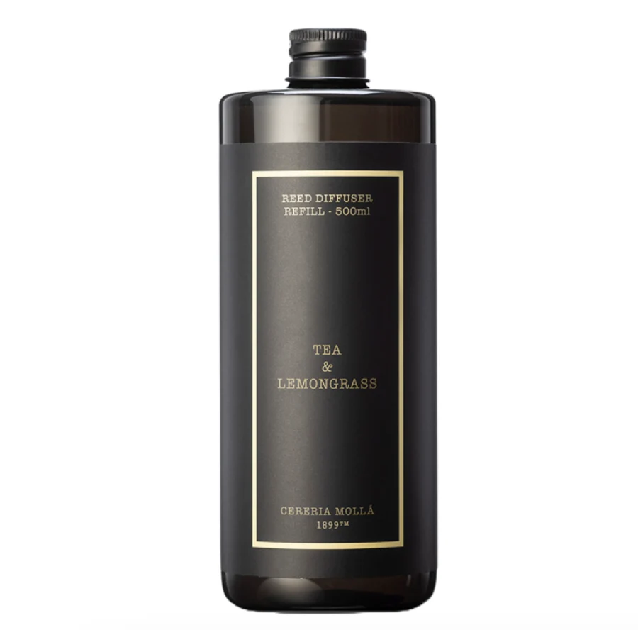 Cereria Molla - Tea & Lemongrass Diffuser Refill – 16.9oz