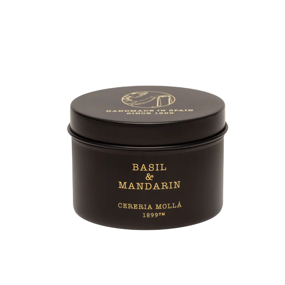 Cereria Molla Travel Candle – 3oz. – Basil & Mandarin - Image 2