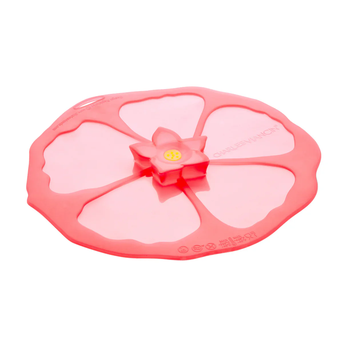 Charles Viancin High Heat Silicone Cooking & Storage Lid – Hibiscus – 9" - Image 2