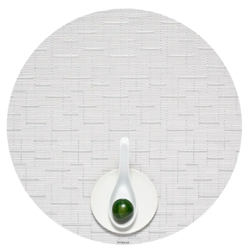 Chilewich Bamboo Round Placemat – Moonlight