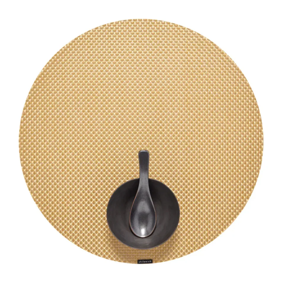 Chilewich Basketweave Round Placemat – Gilded