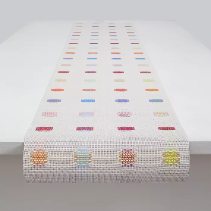 Chilewich Sampler Table Runner – Multi  – 14in x 72in - Image 2