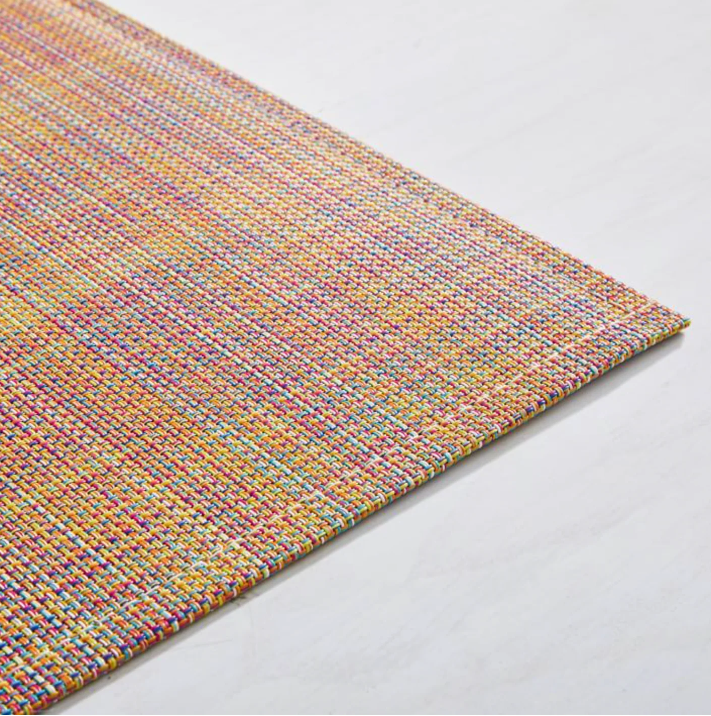Chilewich Woven LTX Mini Basketweave Floor Mat – Confetti – 23" x 36" - Image 2