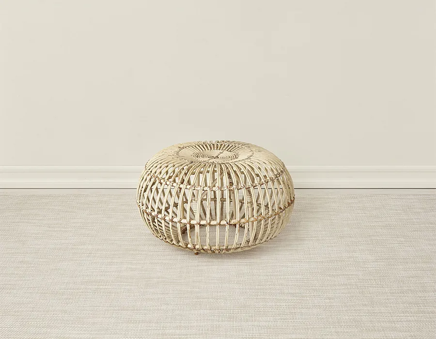 Chilewich Woven Mini Basketweave Floor Mat – Khaki – 35" x 48" - Image 2