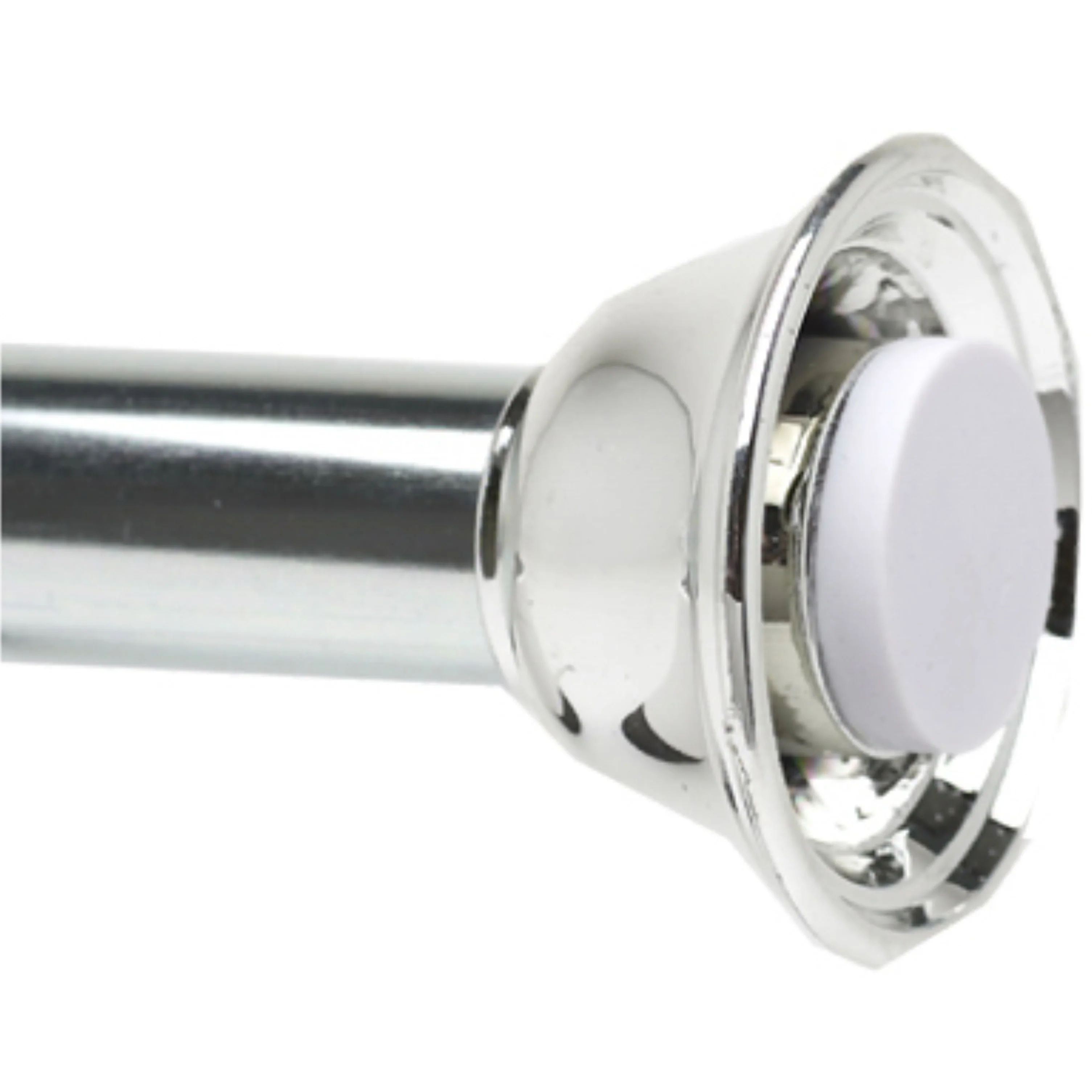 Chrome Minimal Adjustable Tension Rod For Standard Bath Tubs – 42" To 72"W