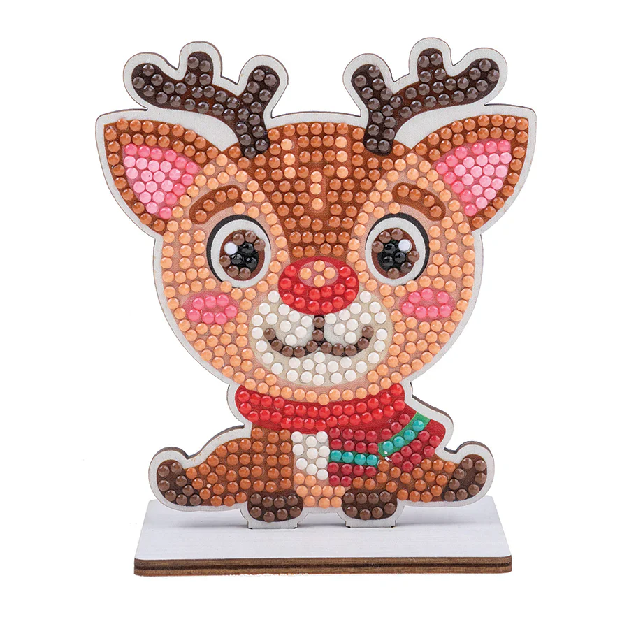 Chrystal Art Craft Kit – Festive Buddies – Reindeer - Image 2