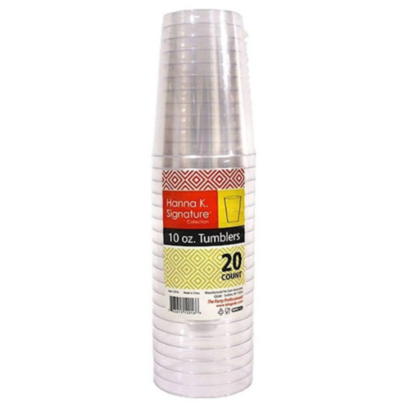 Clear Disposable Plastic Tumblers – 10 oz – 20 Count - Image 2