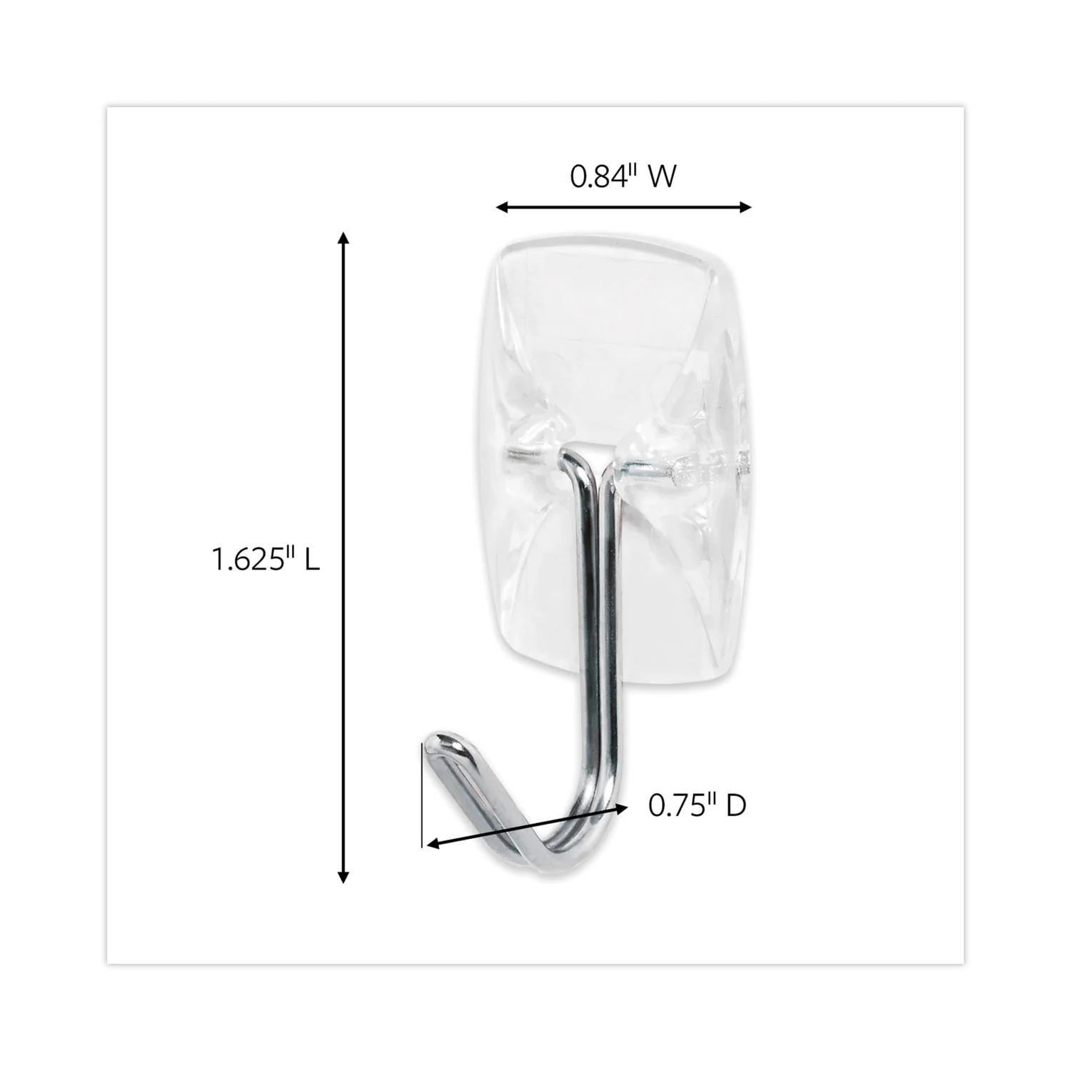 Clear Wire Hooks With Adhesive Strips – Pack of 9 - Image 2
